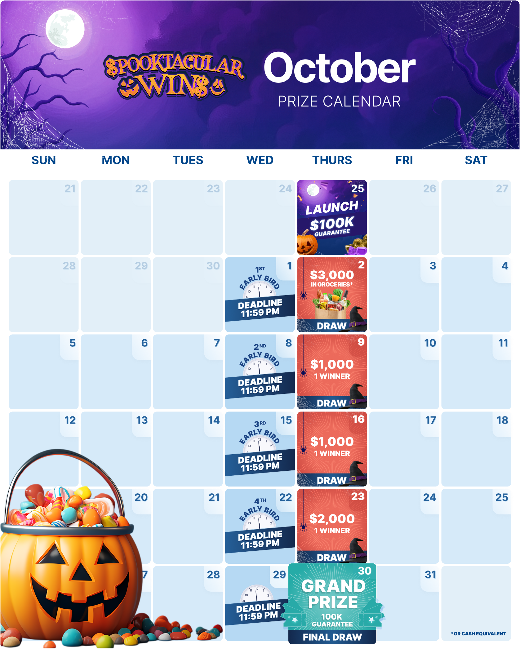BC Split the Pot Calendar September 2025