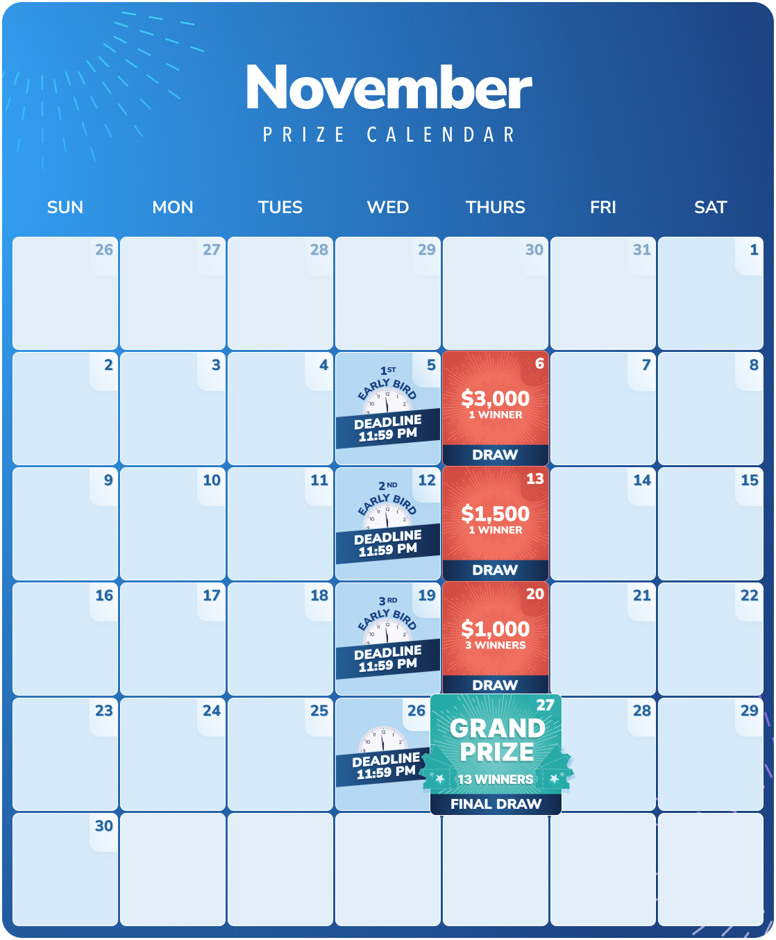 BC STP November 2025 calendar