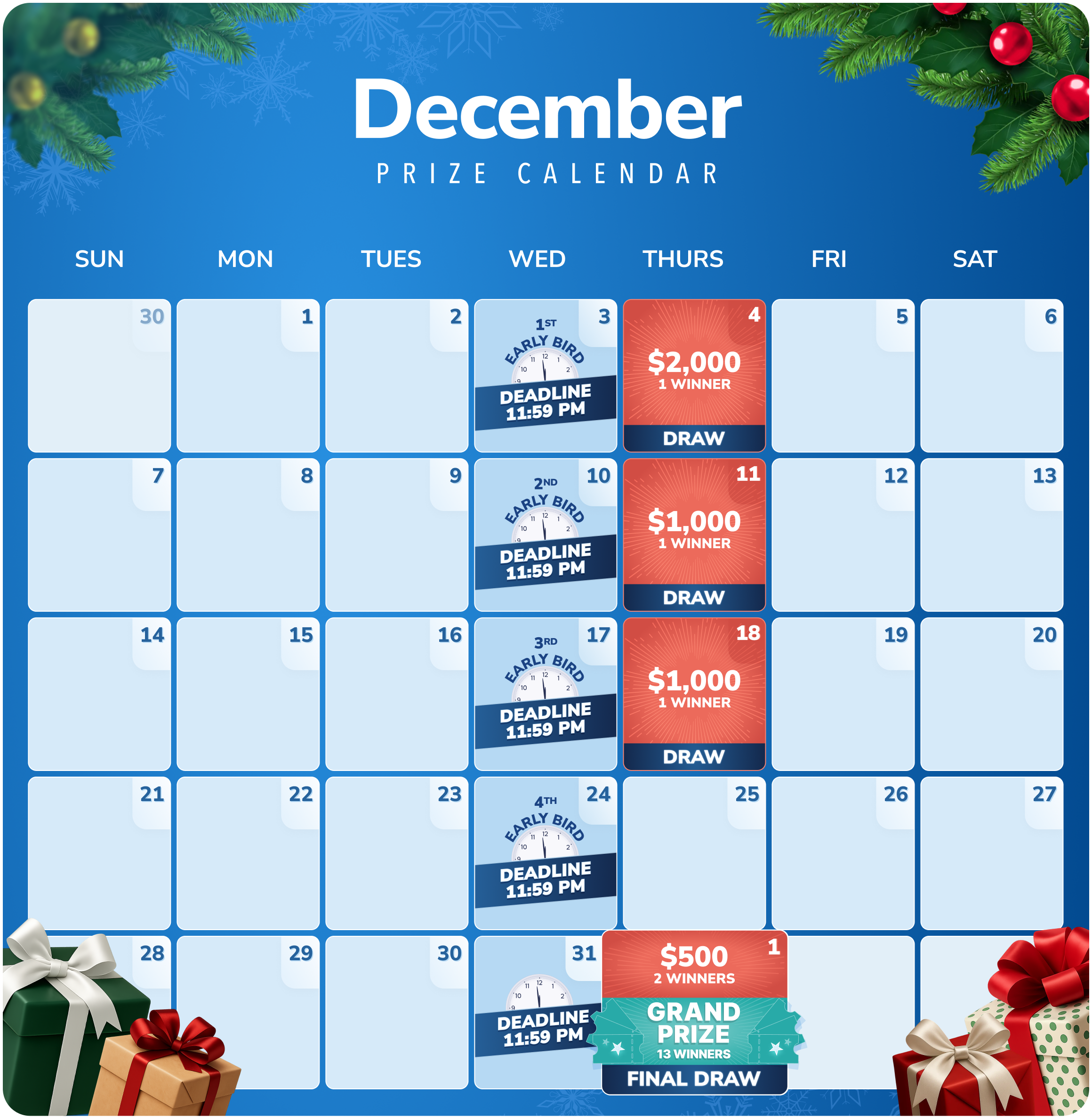 STP BC December 2025 calendar